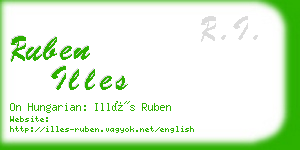 ruben illes business card